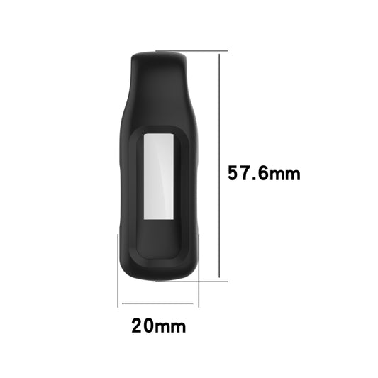 For Fitbit Inspire 2 Steel Sheet Silicone Protective Clip Case Cover