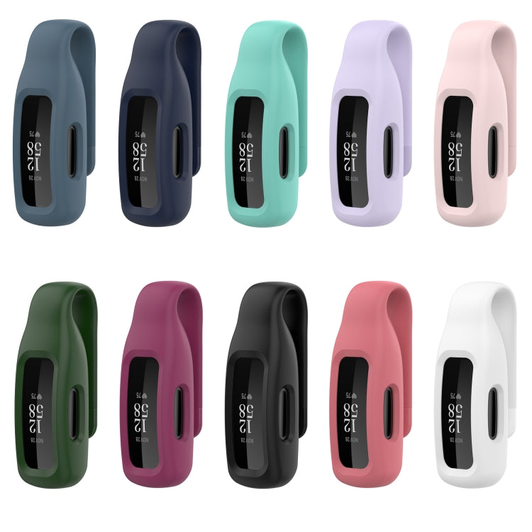 For Fitbit Inspire 2 Steel Sheet Silicone Protective Clip Case Cover