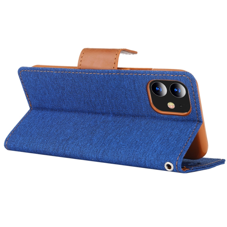 For iPhone 11 MERCURY GOOSPERY CANVAS DIARY Canvas Texture Horizontal Flip Leather Case with Card Slots & Wallet & Holder, For iPhone 11