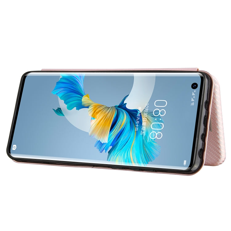 Carbon Fiber Texture Magnetic Horizontal Flip TPU + PC + PU Leather Case with Card Slot, For Huawei Mate 40, For LG K52 / K62, For vivo V20 Pro 5G, For Samsung Galaxy S21 Ultra 5G, For Motorola One 5G / Moto G 5G Plus, For Huawei Mate 40 Pro�����������...