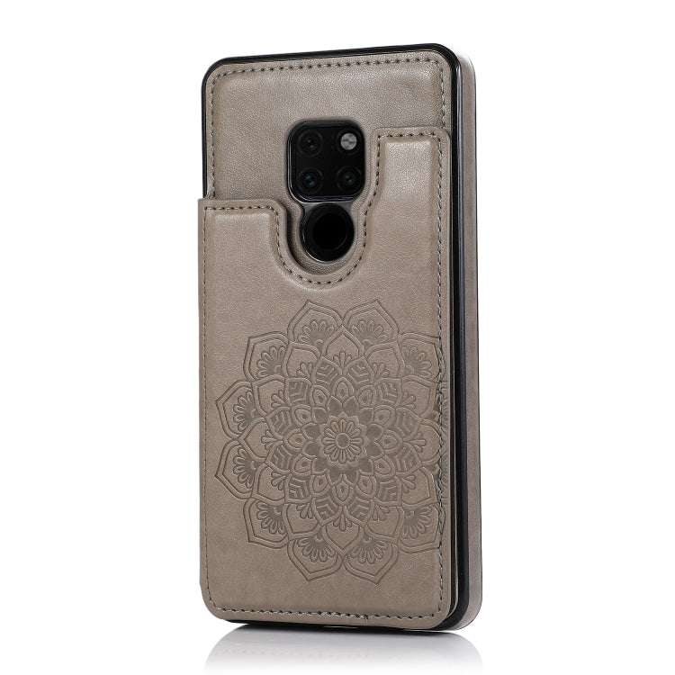 Double Buckle Mandala Pattern PU+TPU Protective Case with Card Slots & Holder & Photo Frame, For Huawei Mate 20, For Huawei Mate 20 Lite, For Huawei Mate 20 Pro, For Huawei Mate 30, For Huawei Mate 30 Pro, For Huawei P30, For Huawei P30 Lite�����������...