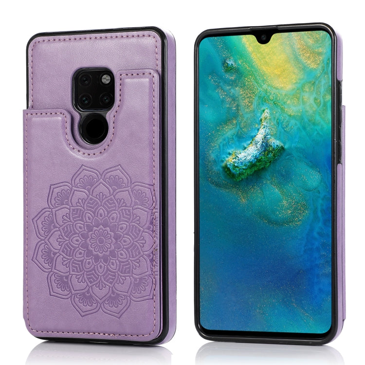 Double Buckle Mandala Pattern PU+TPU Protective Case with Card Slots & Holder & Photo Frame, For Huawei Mate 20, For Huawei Mate 20 Lite, For Huawei Mate 20 Pro, For Huawei Mate 30, For Huawei Mate 30 Pro, For Huawei P30, For Huawei P30 Lite�����������...