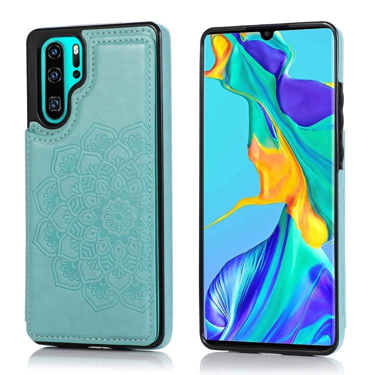 Double Buckle Mandala Pattern PU+TPU Protective Case with Card Slots & Holder & Photo Frame, For Huawei Mate 20, For Huawei Mate 20 Lite, For Huawei Mate 20 Pro, For Huawei Mate 30, For Huawei Mate 30 Pro, For Huawei P30, For Huawei P30 Lite�����������...