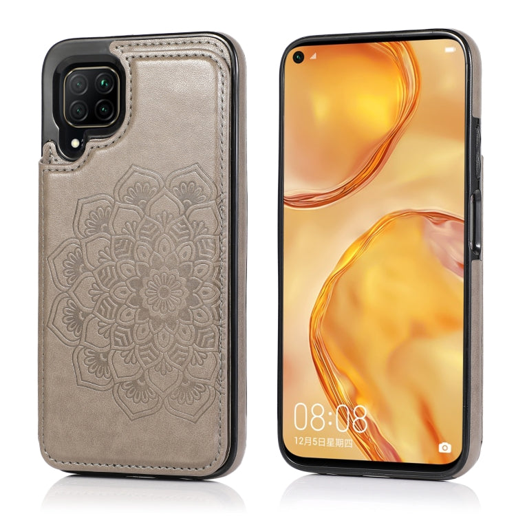 Double Buckle Mandala Pattern PU+TPU Protective Case with Card Slots & Holder & Photo Frame, For Huawei Mate 20, For Huawei Mate 20 Lite, For Huawei Mate 20 Pro, For Huawei Mate 30, For Huawei Mate 30 Pro, For Huawei P30, For Huawei P30 Lite�����������...