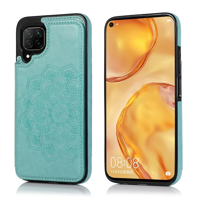 Double Buckle Mandala Pattern PU+TPU Protective Case with Card Slots & Holder & Photo Frame, For Huawei Mate 20, For Huawei Mate 20 Lite, For Huawei Mate 20 Pro, For Huawei Mate 30, For Huawei Mate 30 Pro, For Huawei P30, For Huawei P30 Lite�����������...