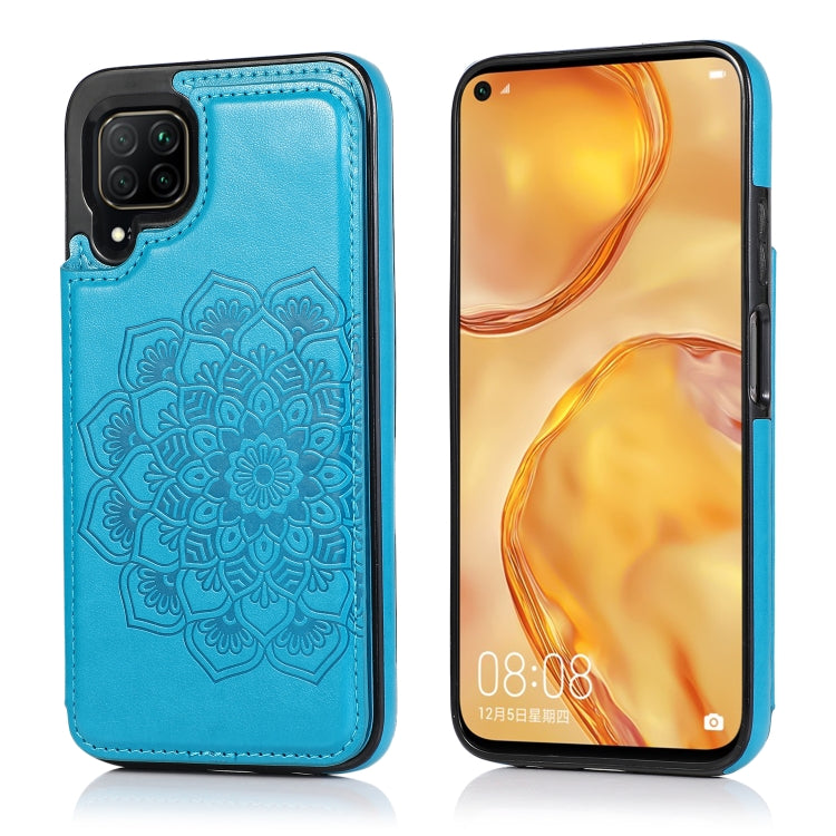 Double Buckle Mandala Pattern PU+TPU Protective Case with Card Slots & Holder & Photo Frame, For Huawei Mate 20, For Huawei Mate 20 Lite, For Huawei Mate 20 Pro, For Huawei Mate 30, For Huawei Mate 30 Pro, For Huawei P30, For Huawei P30 Lite�����������...