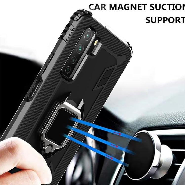 Carbon Fiber Protective Case with 360 Degree Rotating Ring Holder, For Huawei Nova 7 SE, For Samsung Galaxy S20 FE
