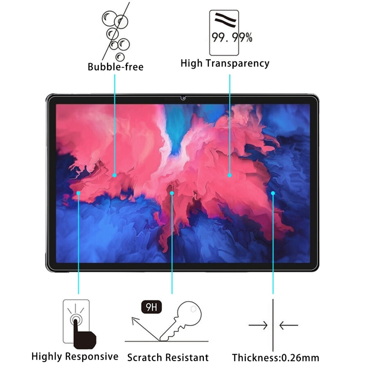 2pcs 9H HD Explosion-proof Tempered Glass Film For Lenovo Tab P11 / Tab P11 5G / XiaoXin Pad 11 inch / Motorola Moto Tab G70 / Blackview Tab 16 / TCL NxtPaper 11, For Lenovo Tab P11 / Tab P11 5G / XiaoXin Pad 11 inch / Motorola Moto Tab G70������������...