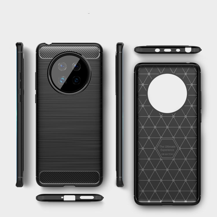 Brushed Texture Carbon Fiber TPU Case, For Huawei Mate 40, For Huawei P Smart 2021