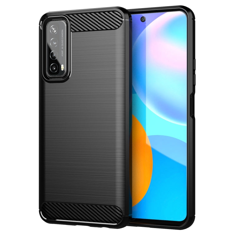 Brushed Texture Carbon Fiber TPU Case, For Huawei Mate 40, For Huawei P Smart 2021