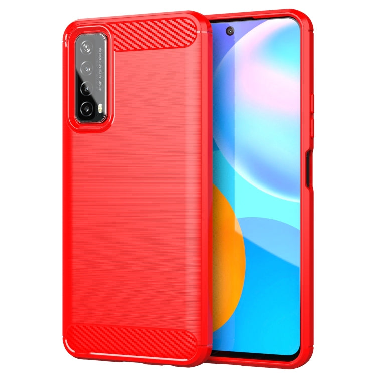 Brushed Texture Carbon Fiber TPU Case, For Huawei Mate 40, For Huawei P Smart 2021