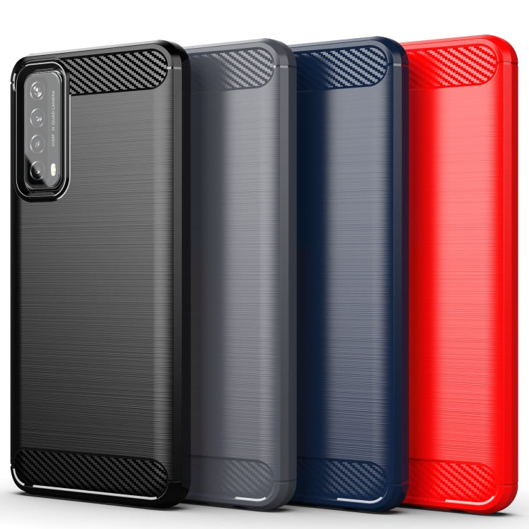 Brushed Texture Carbon Fiber TPU Case, For Huawei Mate 40, For Huawei P Smart 2021