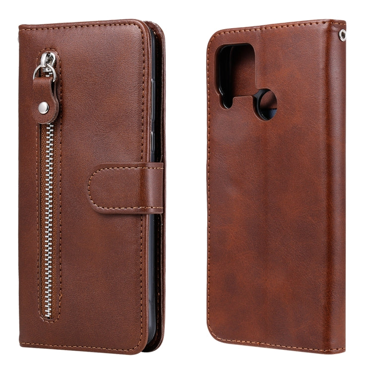 Fashion Calf Texture Zipper Horizontal Flip Leather Case with Holder & Card Slots & Wallet, For OPPO A9 (2020) / A5 (2020), For OPPO A52 / A72 / A92, For OPPO A53 / A53S / A32 / A33, For OPPO Realme 7 Pro, For OPPO Realme 7, For OPPO Realme C11��������...