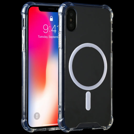 For iPhone XR Clear Four-corner Airbag Magnetic Shockproof Protective Magsafe Case