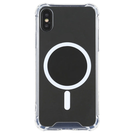 For iPhone XR Clear Four-corner Airbag Magnetic Shockproof Protective Magsafe Case