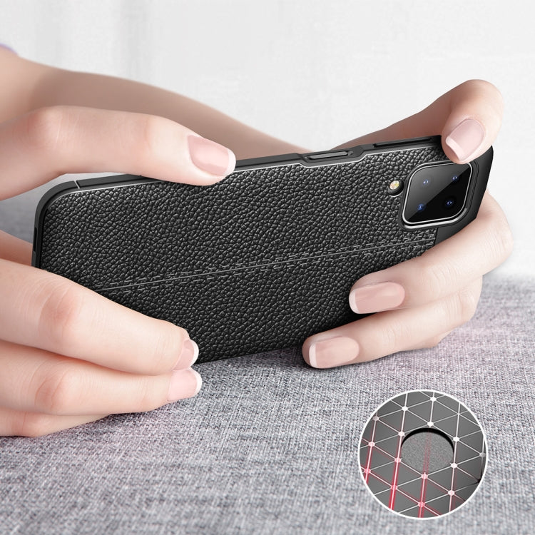 Litchi Texture TPU Shockproof Case, For Samsung Galaxy A12