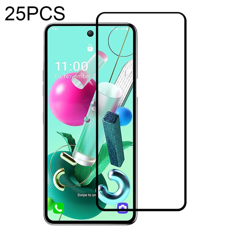 25 PCS Full Glue Full Screen Tempered Glass Film, For LG K92 5G, For OPPO A53 5G / A11s, For Samsung Galaxy A02s, For Samsung Galaxy A12 / A12 Nacho / A13 5G, For vivo X50e 5G, For Xiaomi Redmi Note 9 4G, For Xiaomi Redmi Note 9 5G���������������������...