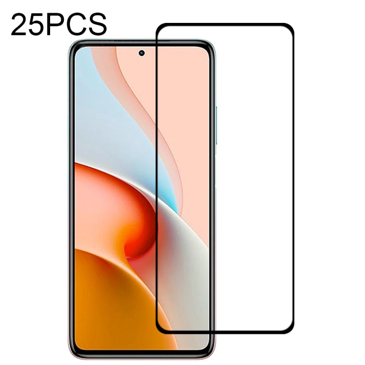 25 PCS Full Glue Full Screen Tempered Glass Film, For LG K92 5G, For OPPO A53 5G / A11s, For Samsung Galaxy A02s, For Samsung Galaxy A12 / A12 Nacho / A13 5G, For vivo X50e 5G, For Xiaomi Redmi Note 9 4G, For Xiaomi Redmi Note 9 5G���������������������...