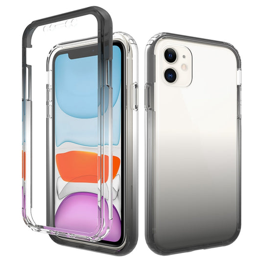 Shockproof  High Transparency Two-color Gradual Change PC+TPU Candy Colors Protective Case