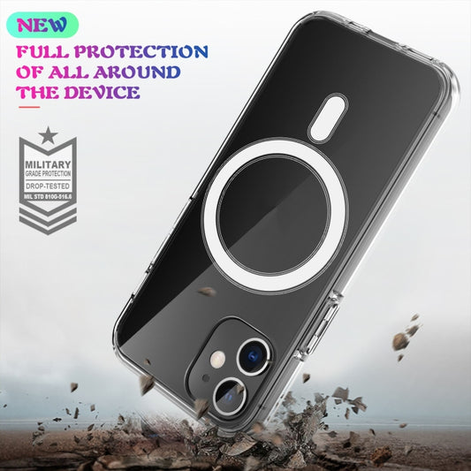 Magsafe Case Simple Magnetic Ring All-inclusive Clear Crystal Acrylic PC +TPU Shockproof Case