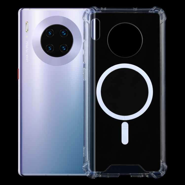 Magsafe Case Clear Four-corner Airbag Shockproof PC + TPU Case with Magnetic, For Huawei Mate 30, For Huawei Mate 30 Pro, For Huawei Mate 40, For Huawei Mate 40 Pro, For Huawei P30, For Huawei P30 Pro, For Huawei P40, For Huawei P40 Pro