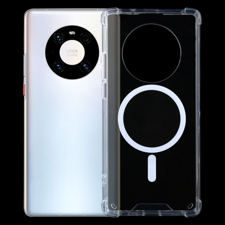 Magsafe Case Clear Four-corner Airbag Shockproof PC + TPU Case with Magnetic, For Huawei Mate 30, For Huawei Mate 30 Pro, For Huawei Mate 40, For Huawei Mate 40 Pro, For Huawei P30, For Huawei P30 Pro, For Huawei P40, For Huawei P40 Pro