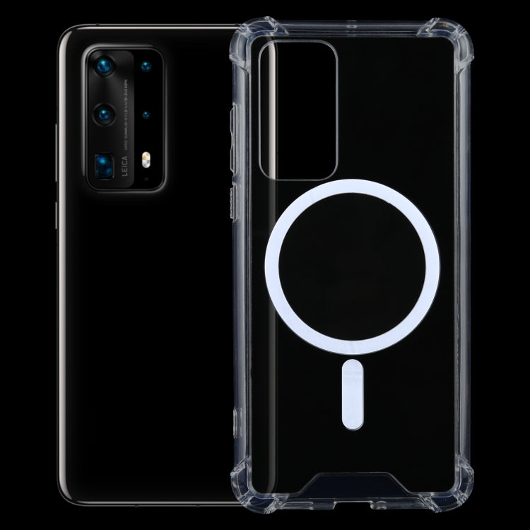 Magsafe Case Clear Four-corner Airbag Shockproof PC + TPU Case with Magnetic, For Huawei Mate 30, For Huawei Mate 30 Pro, For Huawei Mate 40, For Huawei Mate 40 Pro, For Huawei P30, For Huawei P30 Pro, For Huawei P40, For Huawei P40 Pro