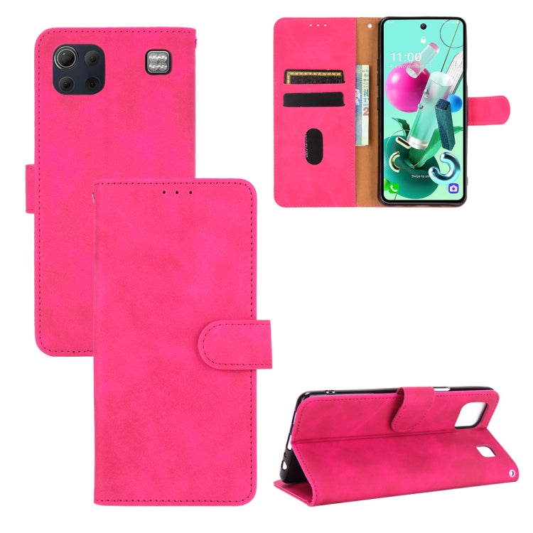 Solid Color Skin Feel Magnetic Buckle Horizontal Flip Calf Texture PU Leather Case with Holder & Card Slots & Wallet, For LG K52 / K62, For LG K92 5G, For OPPO A15, For OPPO A72 5G / A73 5G, For vivo Y17 / Y15 / Y12, For DOOGEE N30���������������������...