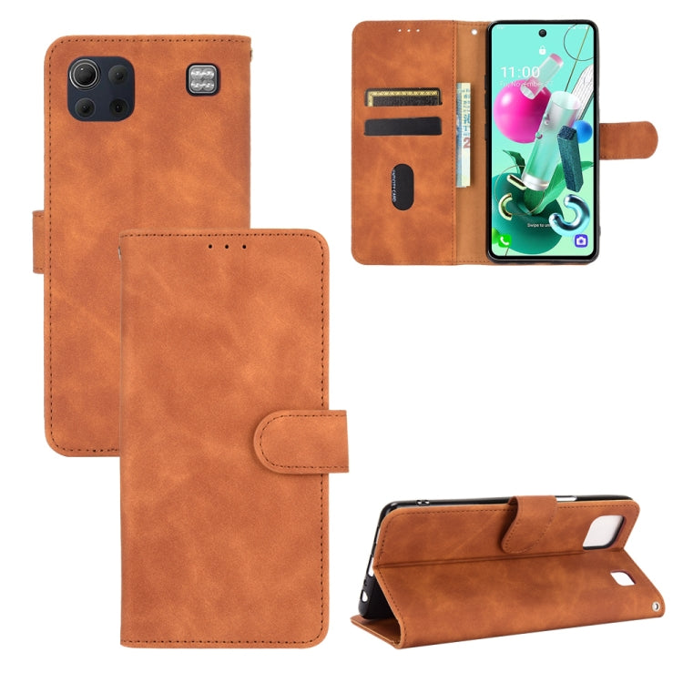 Solid Color Skin Feel Magnetic Buckle Horizontal Flip Calf Texture PU Leather Case with Holder & Card Slots & Wallet, For LG K52 / K62, For LG K92 5G, For OPPO A15, For OPPO A72 5G / A73 5G, For vivo Y17 / Y15 / Y12, For DOOGEE N30���������������������...