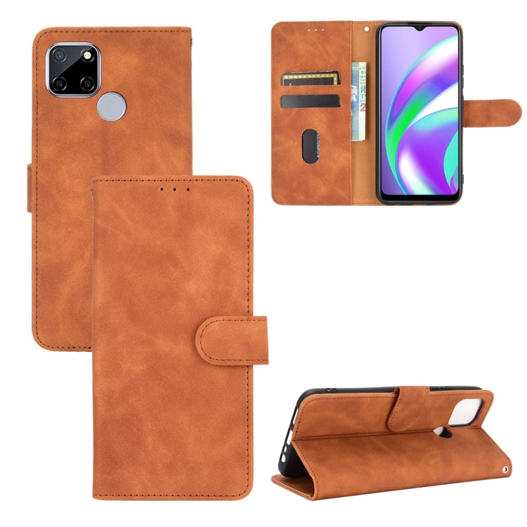 Solid Color Skin Feel Magnetic Buckle Horizontal Flip Calf Texture PU Leather Case with Holder & Card Slots & Wallet, For LG K52 / K62, For LG K92 5G, For OPPO A15, For OPPO A72 5G / A73 5G, For vivo Y17 / Y15 / Y12, For DOOGEE N30���������������������...
