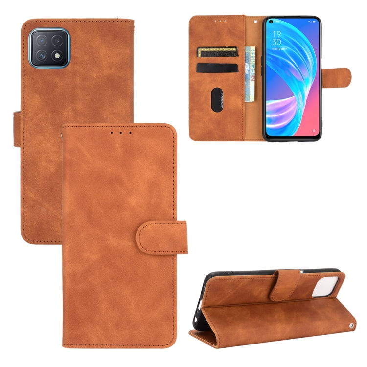 Solid Color Skin Feel Magnetic Buckle Horizontal Flip Calf Texture PU Leather Case with Holder & Card Slots & Wallet, For LG K52 / K62, For LG K92 5G, For OPPO A15, For OPPO A72 5G / A73 5G, For vivo Y17 / Y15 / Y12, For DOOGEE N30���������������������...