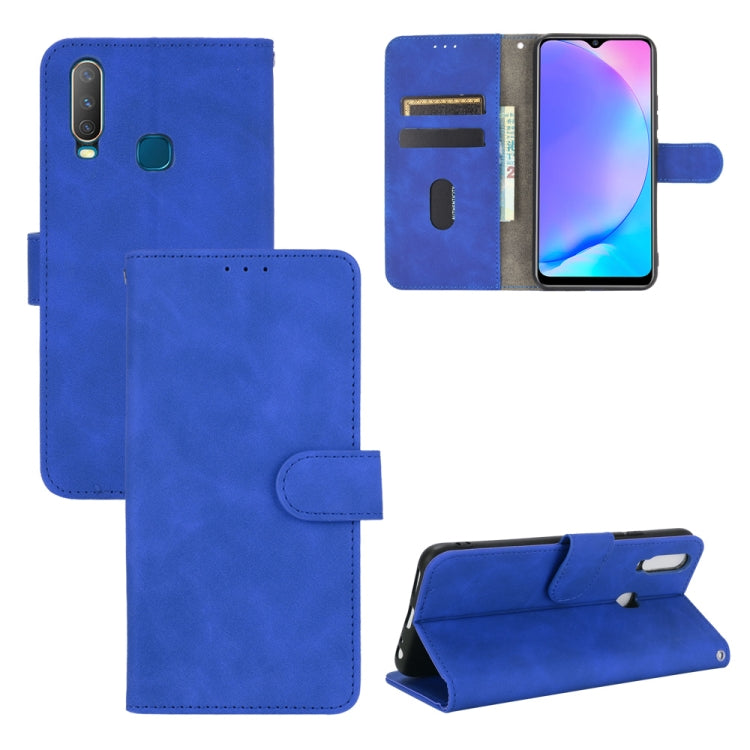 Solid Color Skin Feel Magnetic Buckle Horizontal Flip Calf Texture PU Leather Case with Holder & Card Slots & Wallet, For LG K52 / K62, For LG K92 5G, For OPPO A15, For OPPO A72 5G / A73 5G, For vivo Y17 / Y15 / Y12, For DOOGEE N30���������������������...