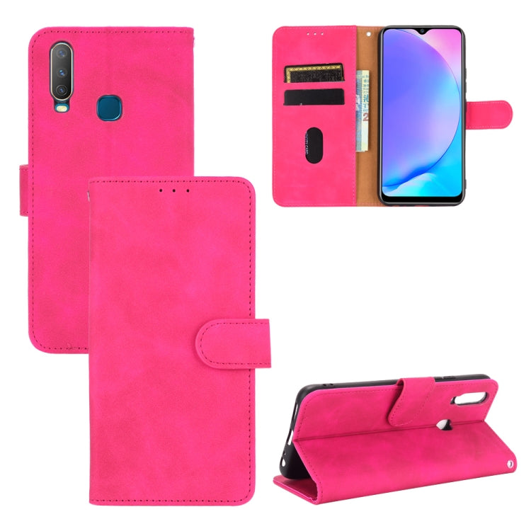 Solid Color Skin Feel Magnetic Buckle Horizontal Flip Calf Texture PU Leather Case with Holder & Card Slots & Wallet, For LG K52 / K62, For LG K92 5G, For OPPO A15, For OPPO A72 5G / A73 5G, For vivo Y17 / Y15 / Y12, For DOOGEE N30���������������������...