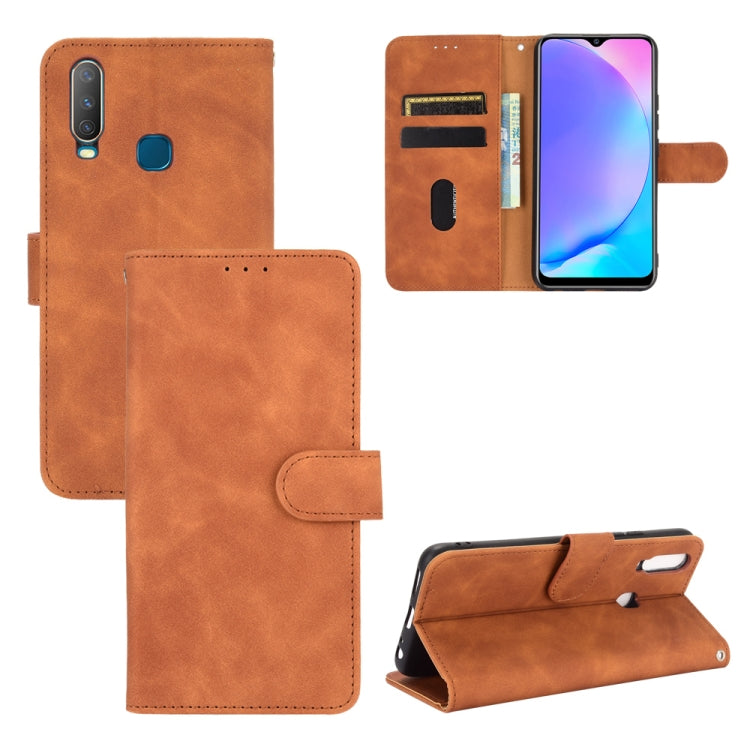 Solid Color Skin Feel Magnetic Buckle Horizontal Flip Calf Texture PU Leather Case with Holder & Card Slots & Wallet, For LG K52 / K62, For LG K92 5G, For OPPO A15, For OPPO A72 5G / A73 5G, For vivo Y17 / Y15 / Y12, For DOOGEE N30���������������������...