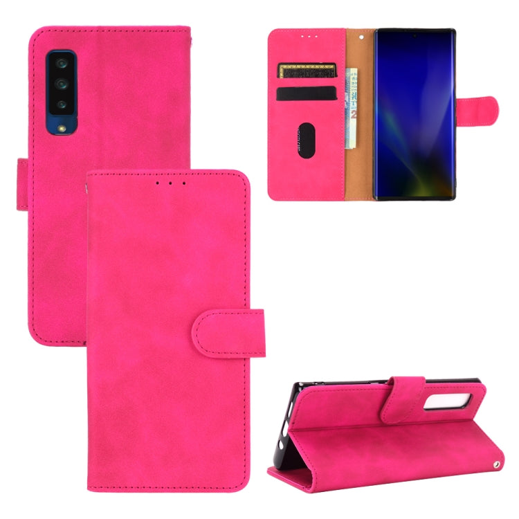 Solid Color Skin Feel Magnetic Buckle Horizontal Flip Calf Texture PU Leather Case with Holder & Card Slots & Wallet, For LG K52 / K62, For LG K92 5G, For OPPO A15, For OPPO A72 5G / A73 5G, For vivo Y17 / Y15 / Y12, For DOOGEE N30���������������������...