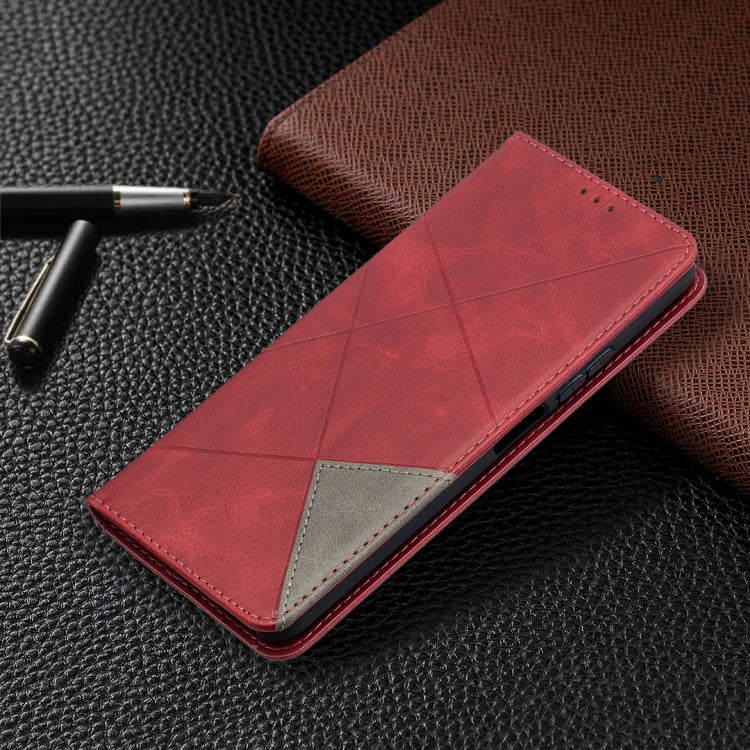 Prismatic Invisible Magnetic Horizontal Flip Leather Case with Holder & Card Slots & Photo Frame, For Huawei P smart 2021 / Y7a, For Samsung Galaxy A12