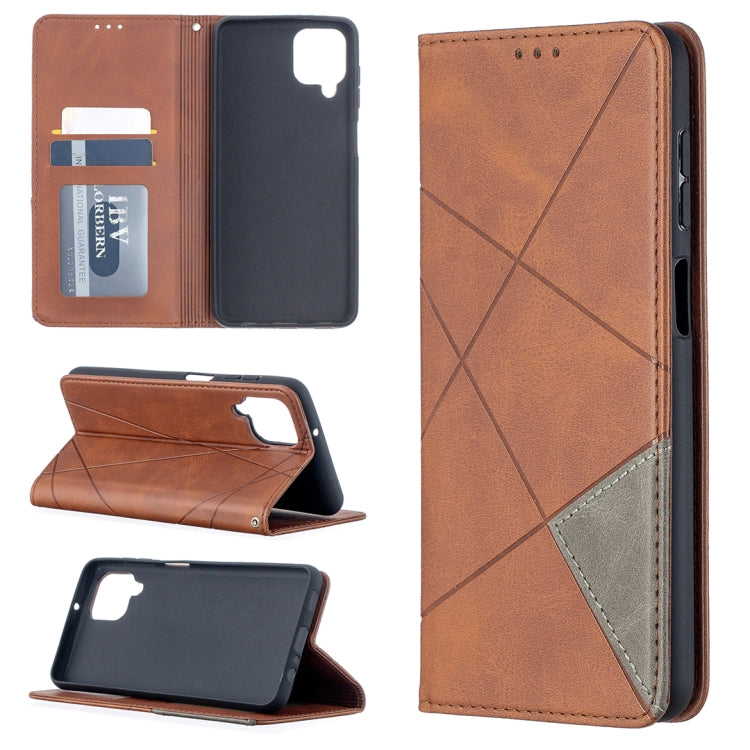 Prismatic Invisible Magnetic Horizontal Flip Leather Case with Holder & Card Slots & Photo Frame, For Huawei P smart 2021 / Y7a, For Samsung Galaxy A12