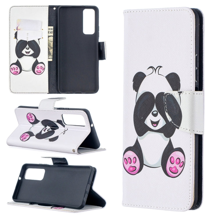 Colored Drawing Pattern Horizontal Flip Leather Case with Holder & Card Slots & Wallet, For Huawei P smart 2021 / Y7a, For Samsung Galaxy A12