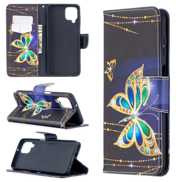 Colored Drawing Pattern Horizontal Flip Leather Case with Holder & Card Slots & Wallet, For Huawei P smart 2021 / Y7a, For Samsung Galaxy A12