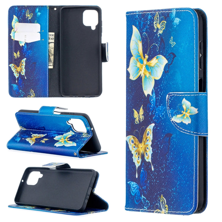 Colored Drawing Pattern Horizontal Flip Leather Case with Holder & Card Slots & Wallet, For Huawei P smart 2021 / Y7a, For Samsung Galaxy A12