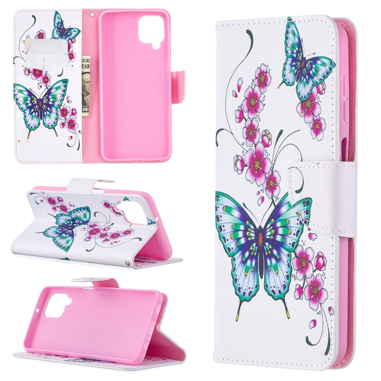 Colored Drawing Pattern Horizontal Flip Leather Case with Holder & Card Slots & Wallet, For Huawei P smart 2021 / Y7a, For Samsung Galaxy A12