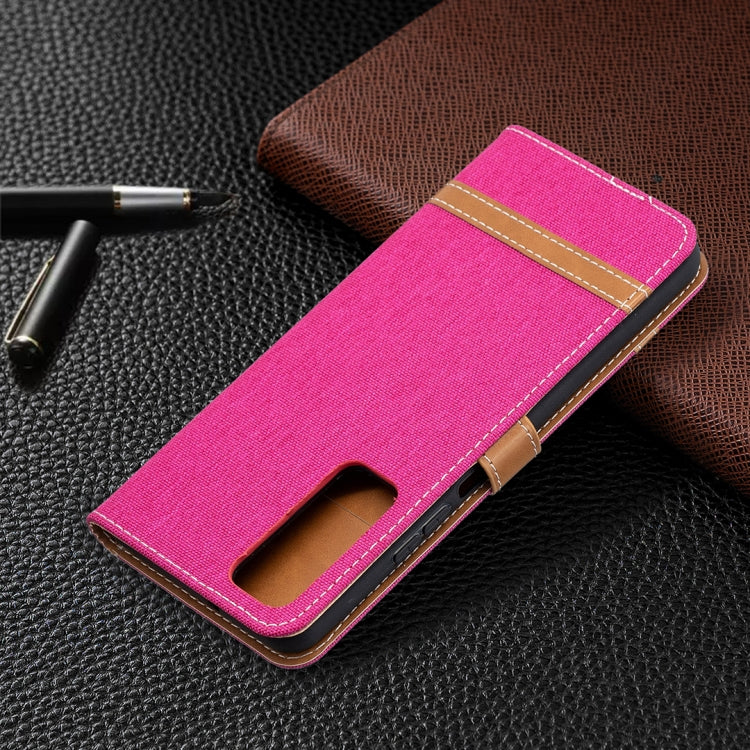 Lite Color Matching Denim Texture Horizontal Flip Leather Case with Holder & Card Slots & Wallet & Lanyard, For Huawei P smart 2021 / Y7a, For Samsung Galaxy A12