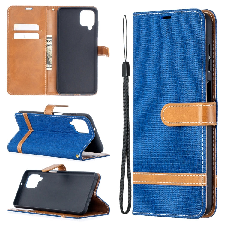 Lite Color Matching Denim Texture Horizontal Flip Leather Case with Holder & Card Slots & Wallet & Lanyard, For Huawei P smart 2021 / Y7a, For Samsung Galaxy A12