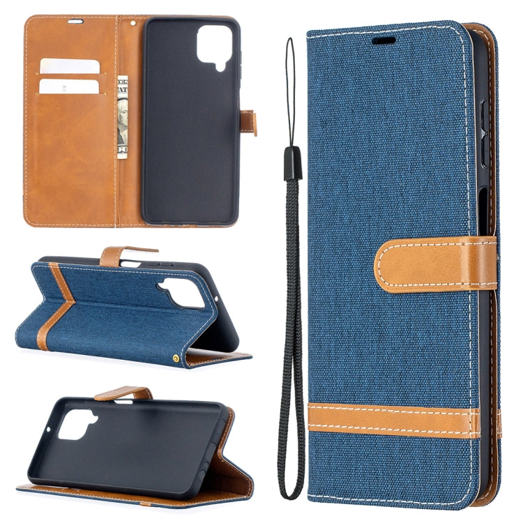 Lite Color Matching Denim Texture Horizontal Flip Leather Case with Holder & Card Slots & Wallet & Lanyard, For Huawei P smart 2021 / Y7a, For Samsung Galaxy A12