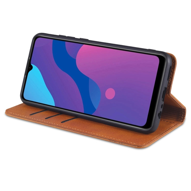 AZNS Magnetic Calf Texture Horizontal Flip Leather Case with Card Slots & Holder & Wallet, For OPPO A15, For vivo Y20, For vivo Y70s / Y51s / IQOO U1, For Samsung Galaxy A42 5G, For Samsung Galaxy M51 (Side Fingerprint)
