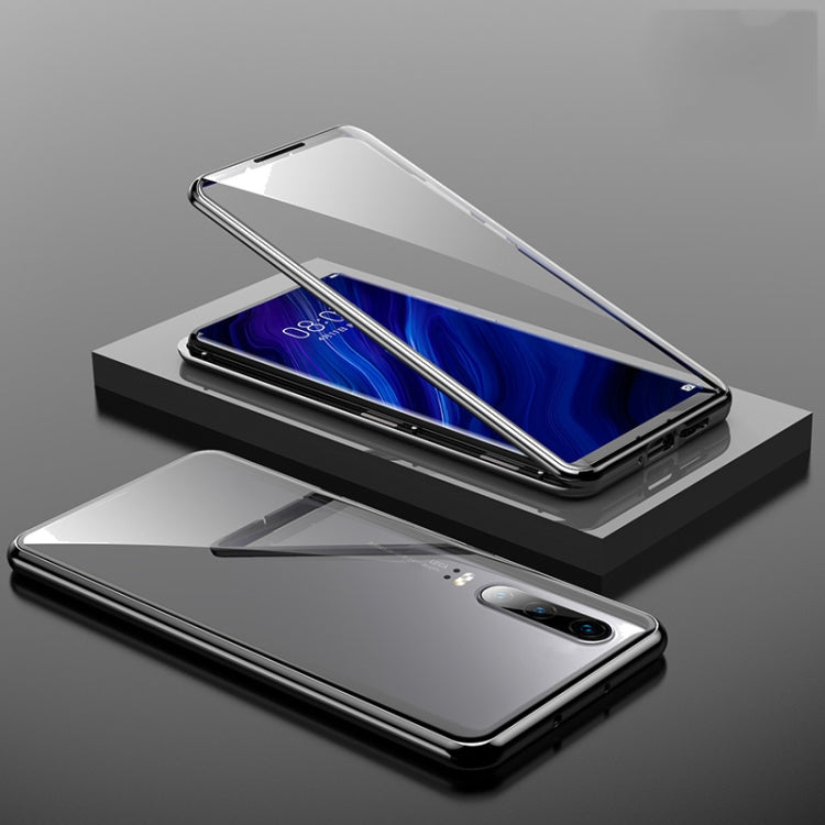 Magnetic Metal Frame Double-sided Tempered Glass Case, For Huawei P30, For Huawei P30 Pro