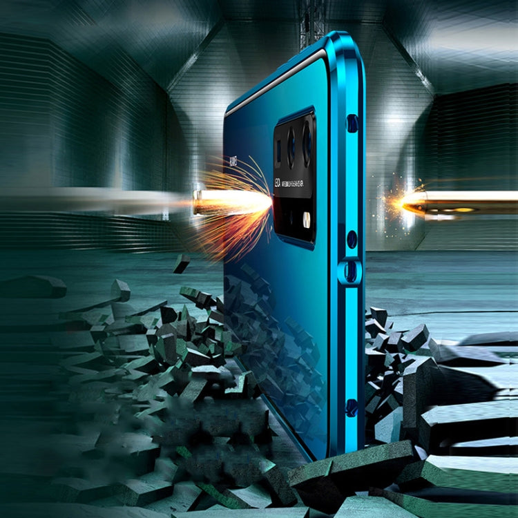 Magnetic Metal Frame Double-sided Tempered Glass Case, For Huawei P40, For Huawei P40 Pro