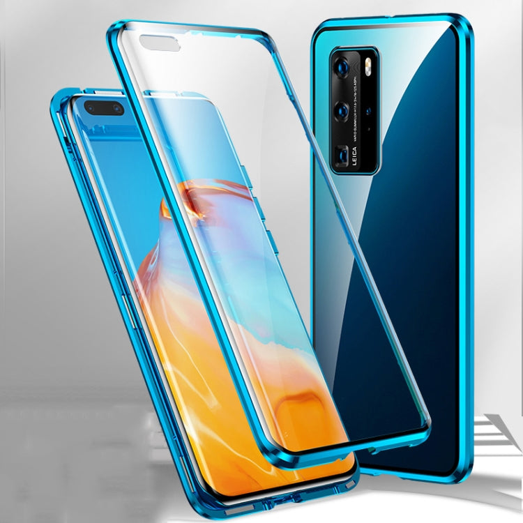 Magnetic Metal Frame Double-sided Tempered Glass Case, For Huawei P40, For Huawei P40 Pro