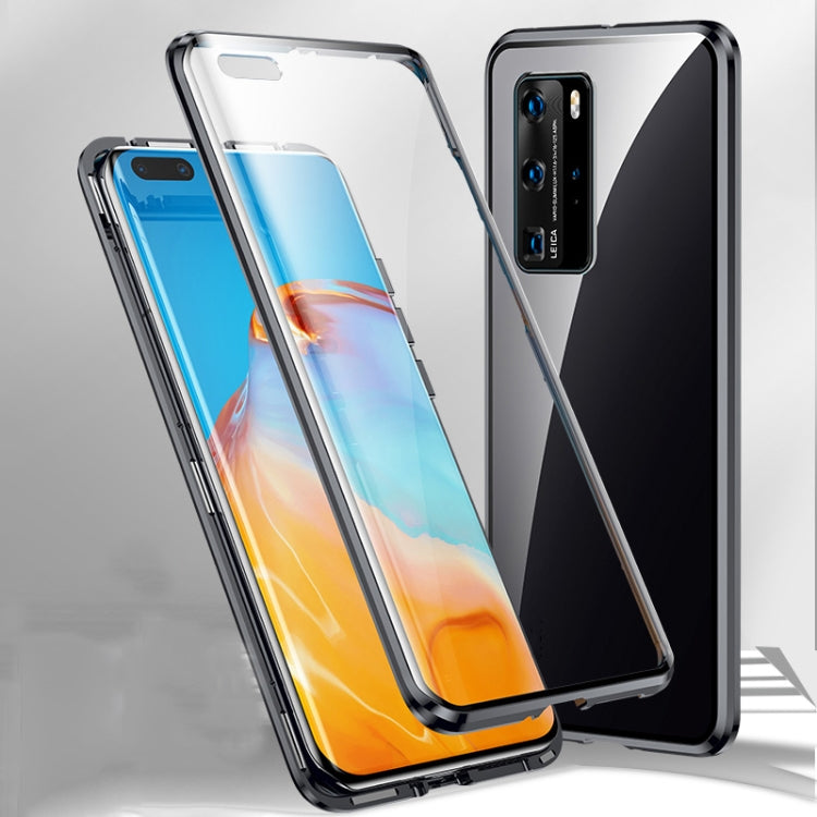Magnetic Metal Frame Double-sided Tempered Glass Case, For Huawei P40, For Huawei P40 Pro