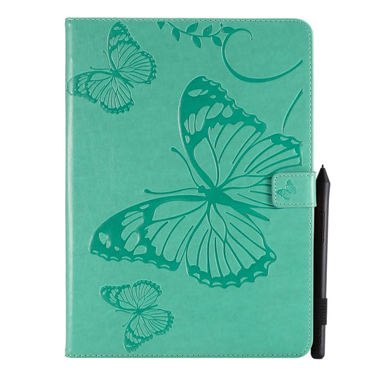 Pressed Printing Butterfly Pattern Horizontal Flip Leather Case with Holder & Card Slots & Wallet & Sleep / Wake-up Function